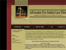 Tablet Screenshot of forlegaljustice.com